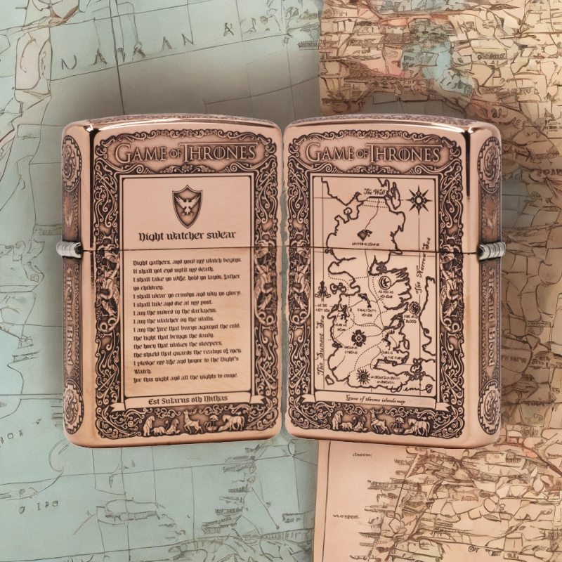 ZIPPO正品打火机/【蚊版】紫铜冰与火之歌 打火机DY9920DK【阿明】