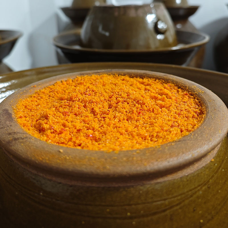 恩施土家特色下饭菜榨广椒渣海椒酸辣子辣椒面 