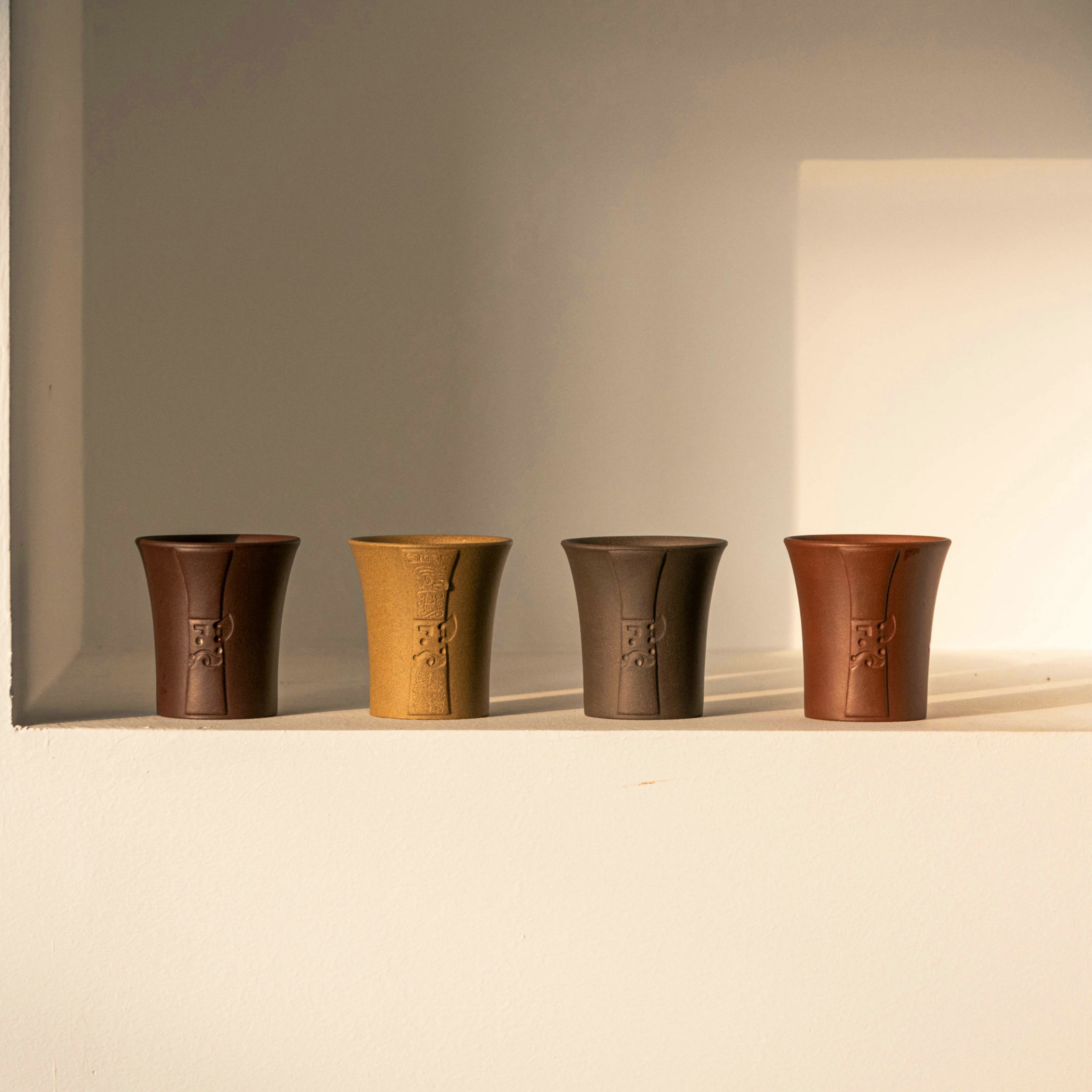 一空间紫砂杯长乐杯柴烧赠礼茶杯半手工非传统设计款紫砂壶喝茶