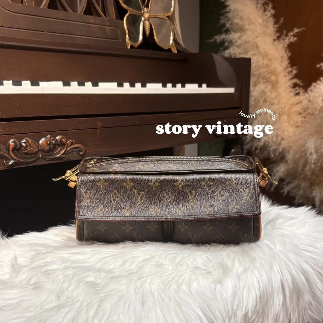 95新 LouisVuitton/路易威登 中古 骆驼包小号