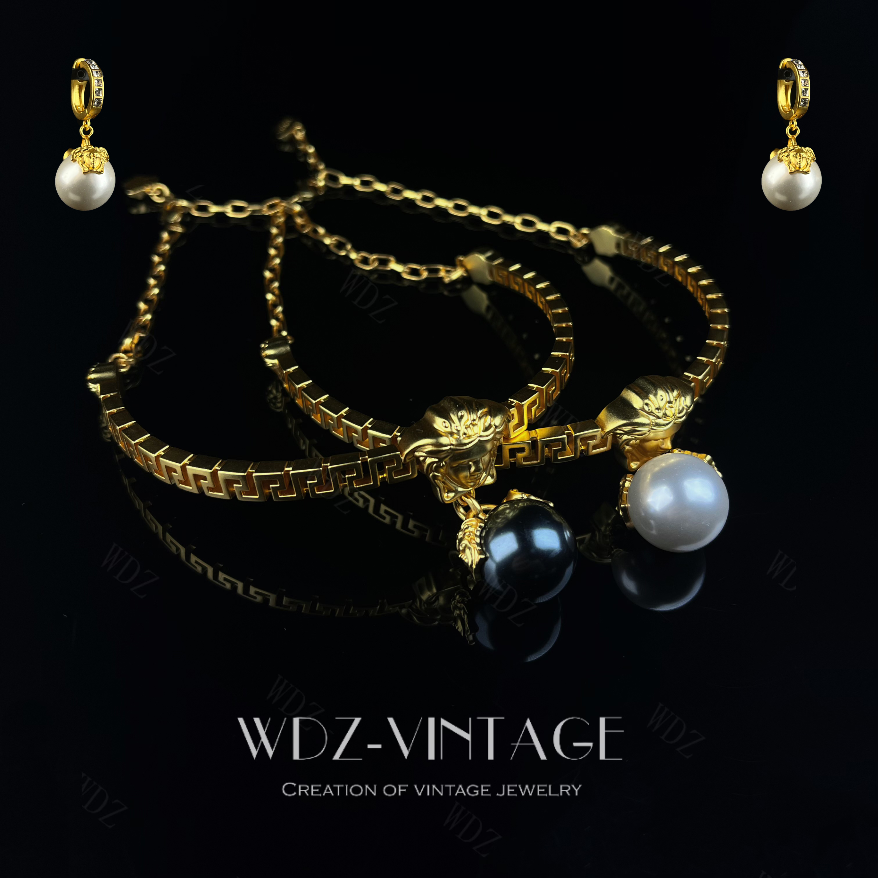 铜合金项链 传奇--中古vintage首饰饰品气质复古轻奢项链项圈耳饰