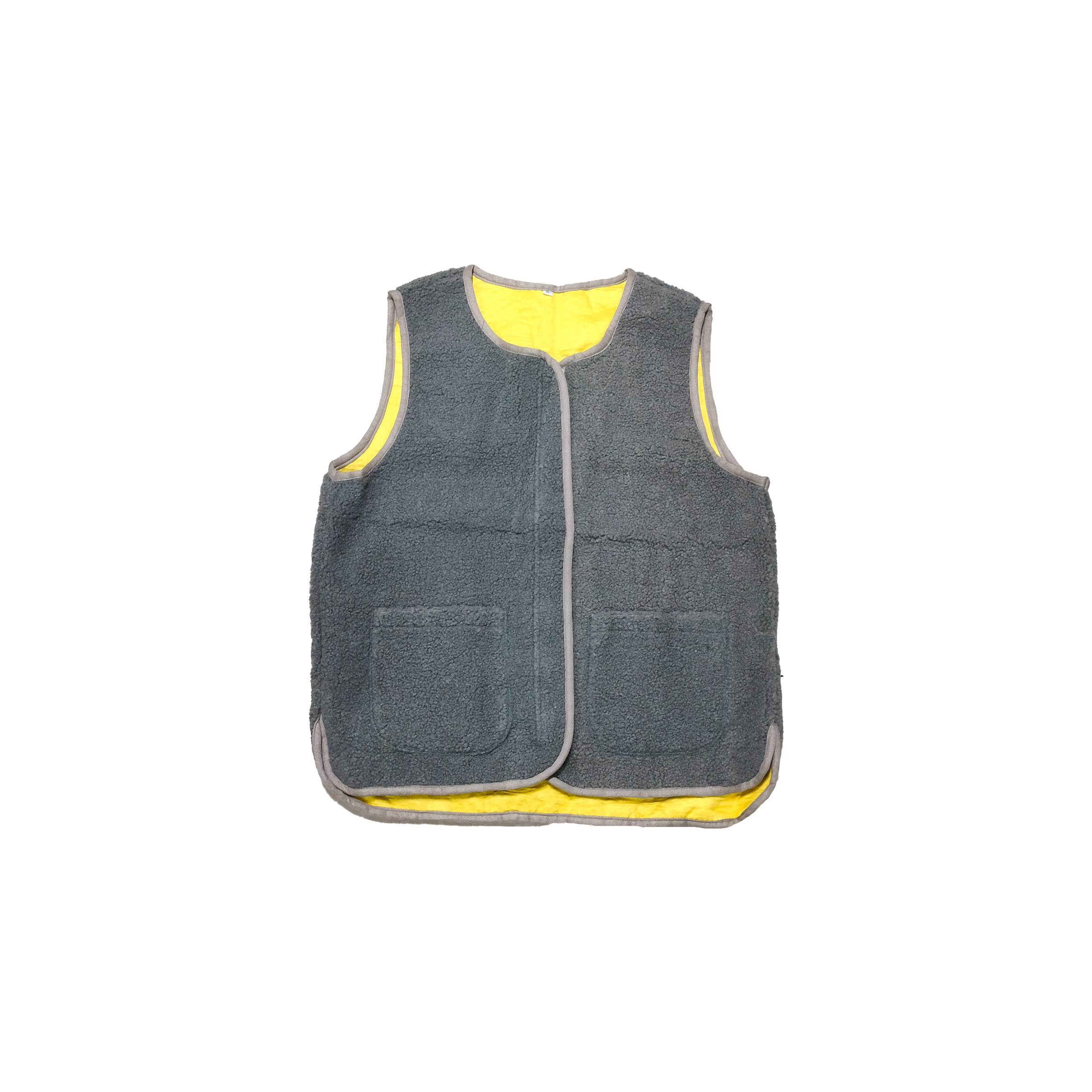 2024年秋季休闲百搭宽松做旧纯色马甲外套6931