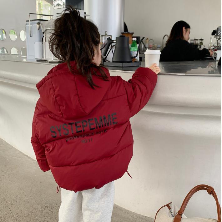 女童韩版时髦2024服2024冬装新款韩版儿童宽松休闲保暖外XZM