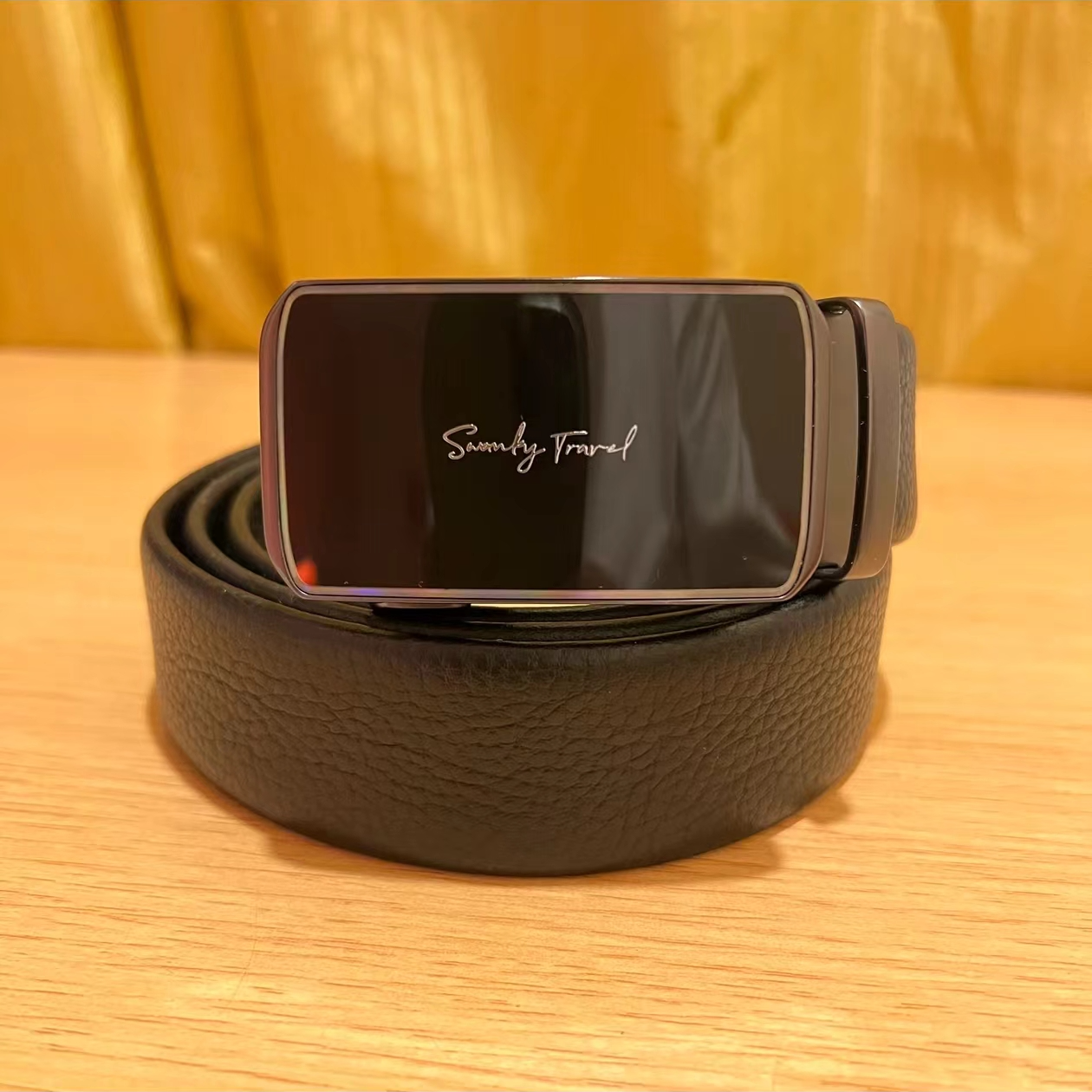 男士商务合金自动扣皮带