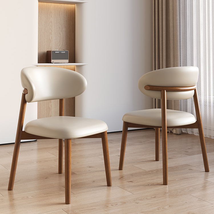 实木餐椅家用酒店餐厅轻奢高级感靠背椅子现代简约设计师餐桌椅子