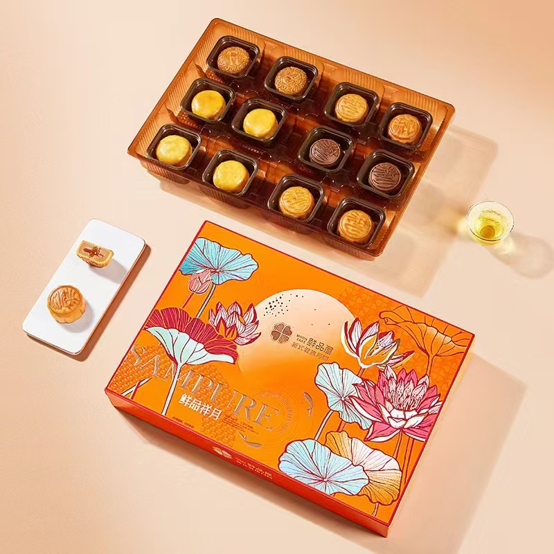 鲜品屋-鲜品祥月月饼12枚装，720克