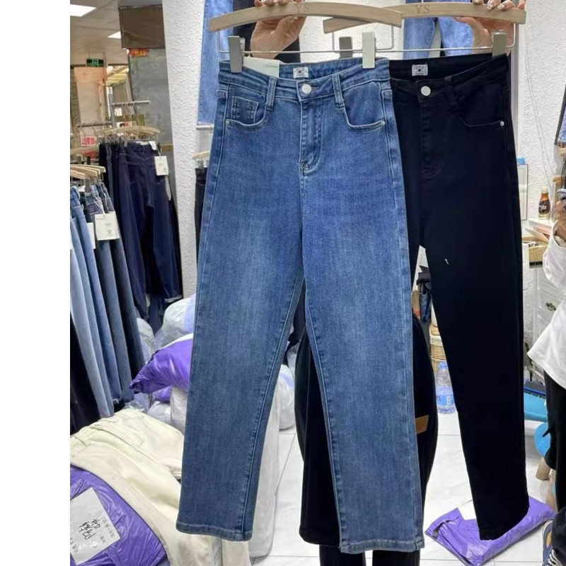Y0153#欧韩简约显瘦牛仔裤