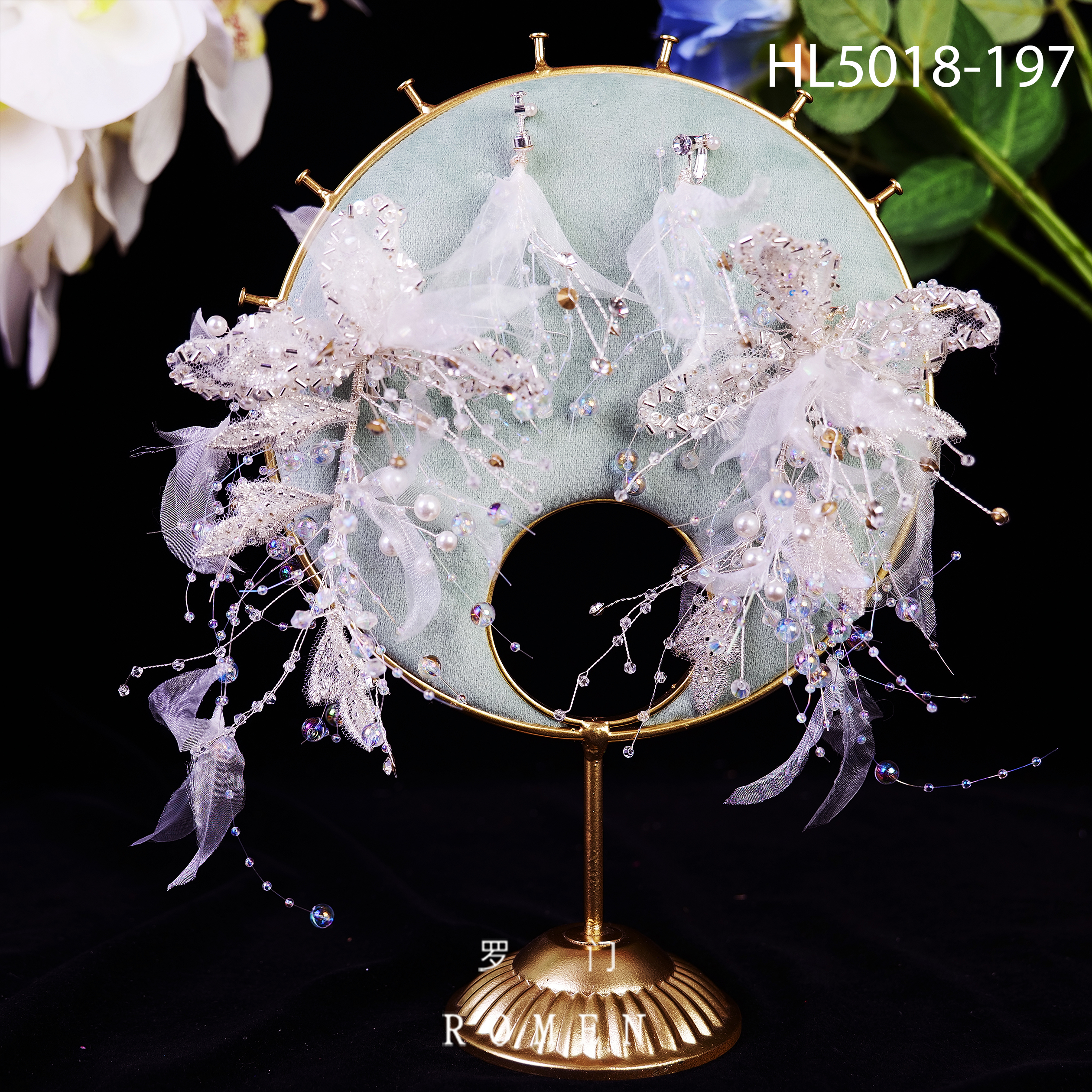 【HL5018侧边夹】ROMEN新娘头饰化妆师跟妆饰品