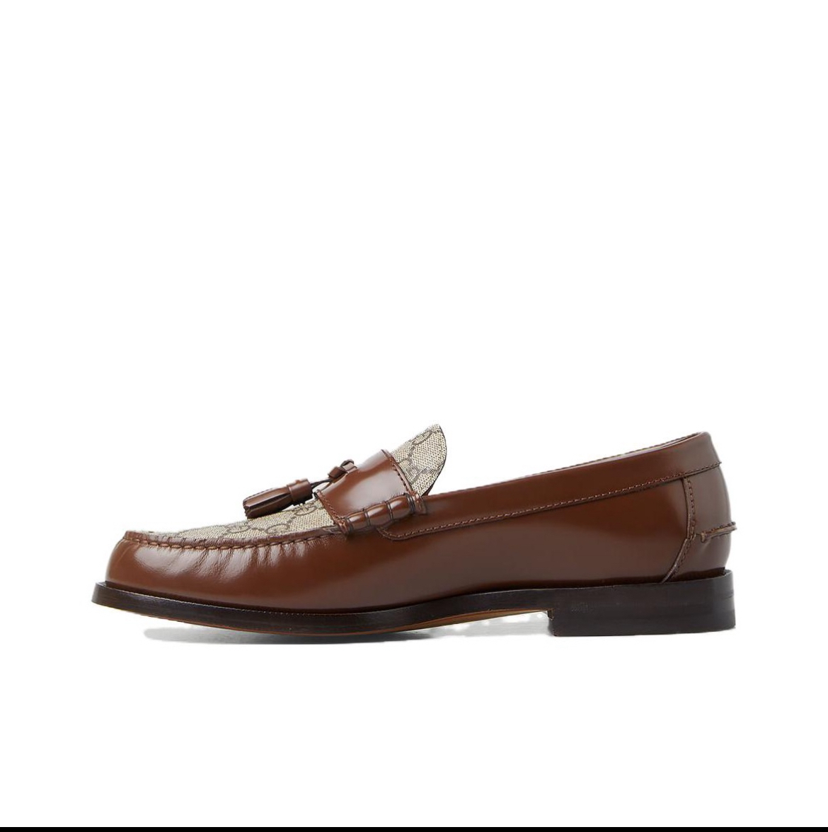 未使用 GUCCI/古驰 古驰 流苏乐福鞋 棕色