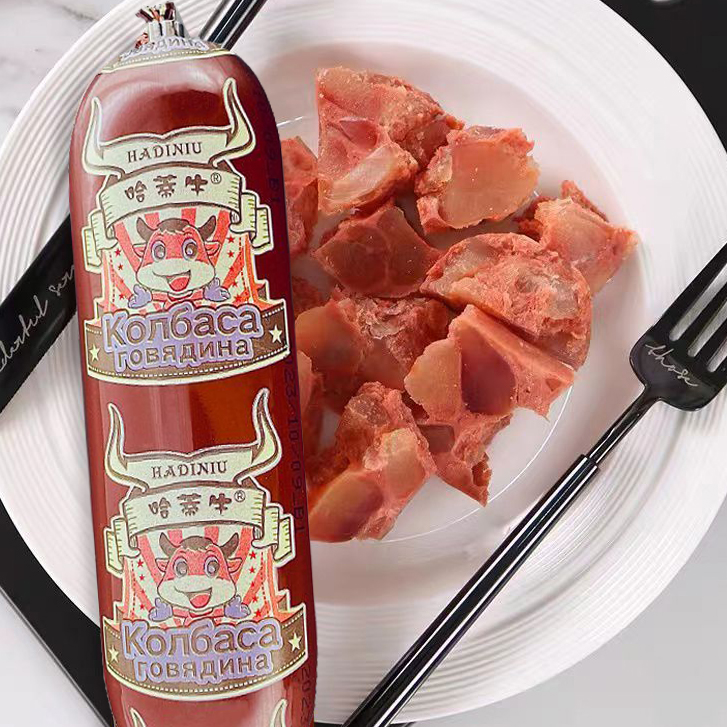 【哈蒂牛 牛筋肠】俄罗斯风味牛筋肠 180g*10根开袋即食美食