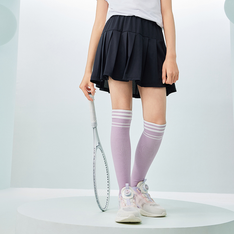 特步儿童夏季小女孩运动短裙大童户外百搭透气百褶裙676224909109