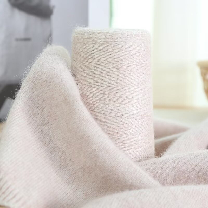 26支2股高品百分百纯山羊绒柔软机织手编亲肤纯山羊绒线