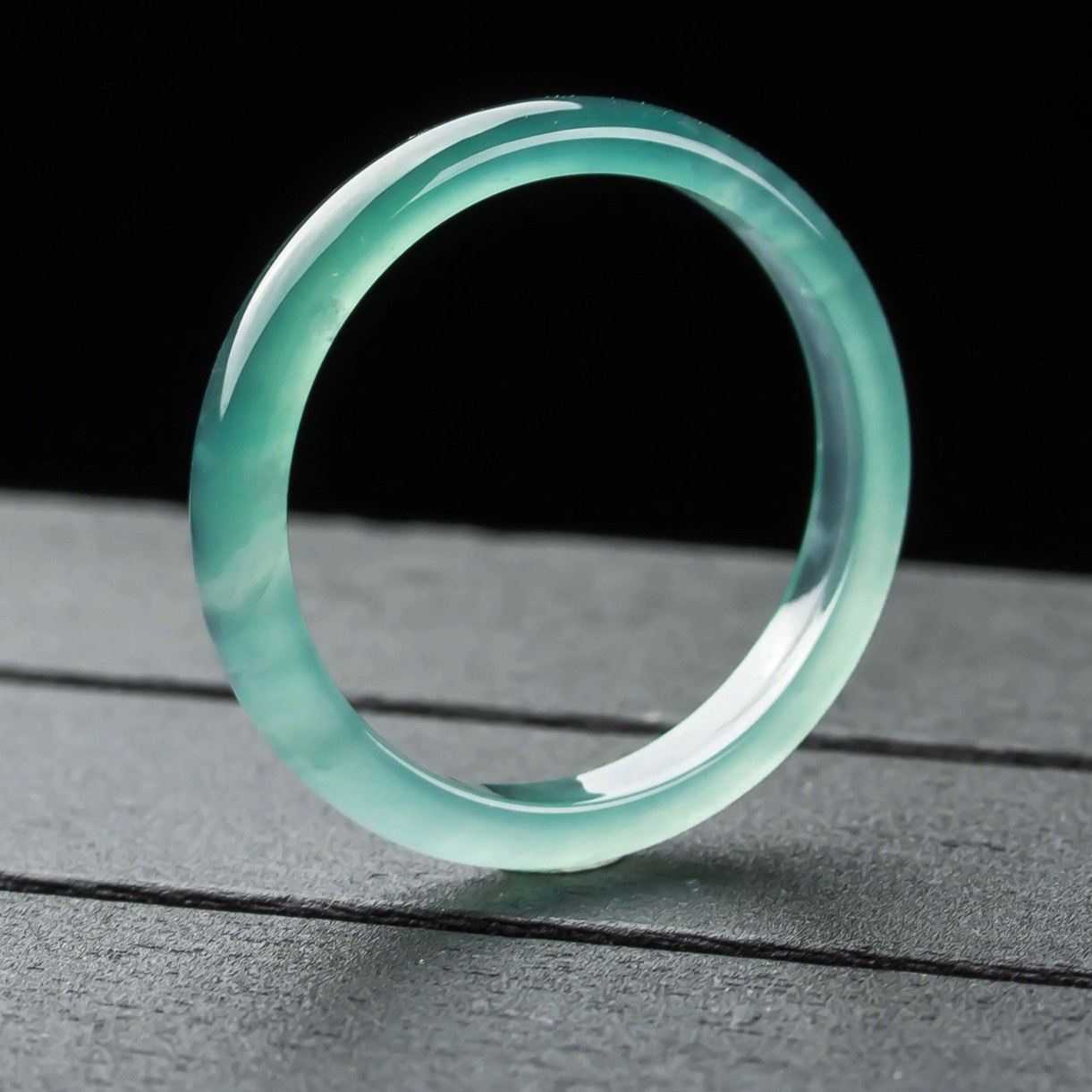 缅甸天然A货翡翠戒指女款时尚饰品测量女士高冰国风通透简约首饰