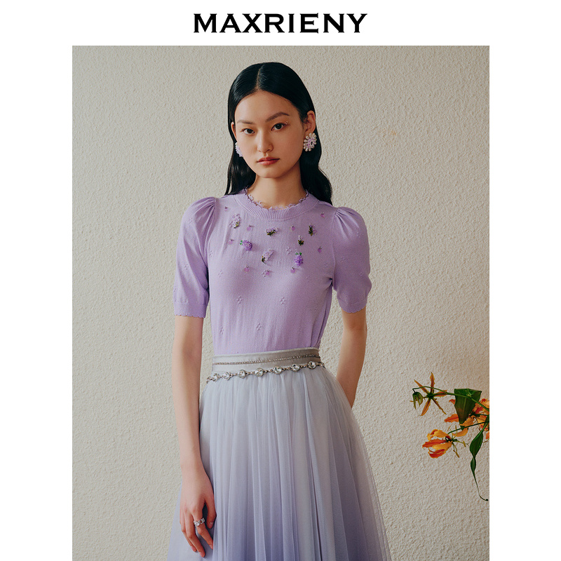 【老板娘夏天】MAXRIENY夏针织衫