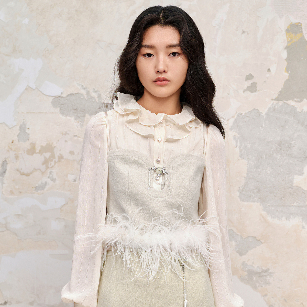 【陈大可 专属】MAXRIENY修身吊带小背心无袖抹胸上衣女