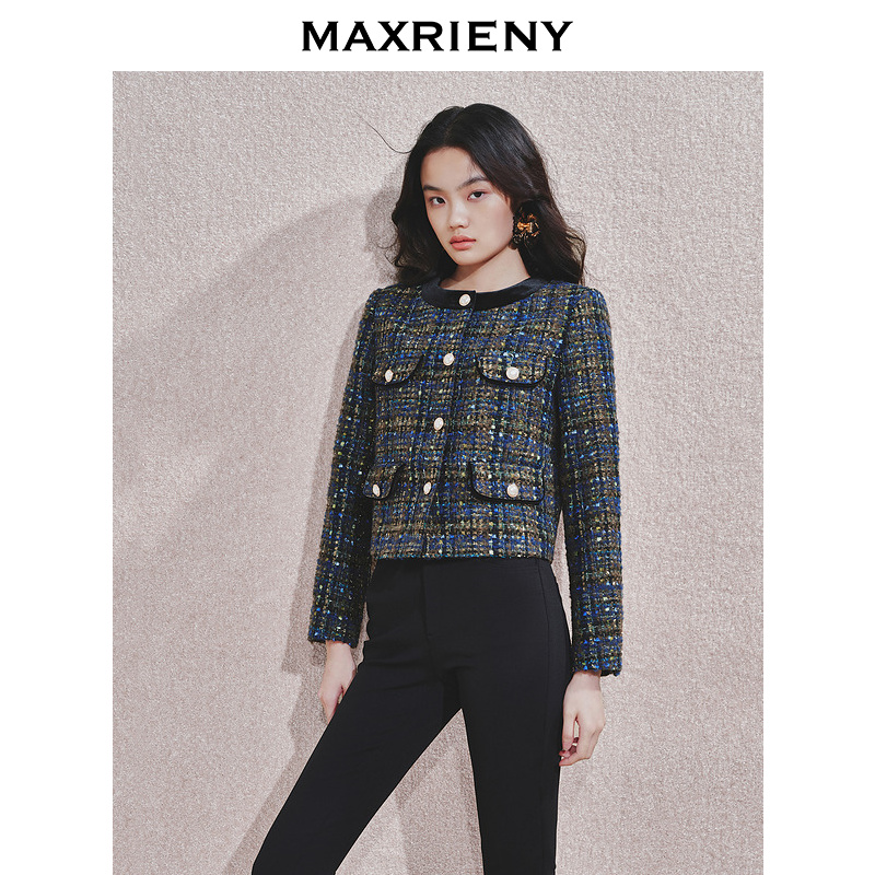 【CiCi专属】MAXRIENY千金小香风短外套女24冬轻奢气质高级感女装