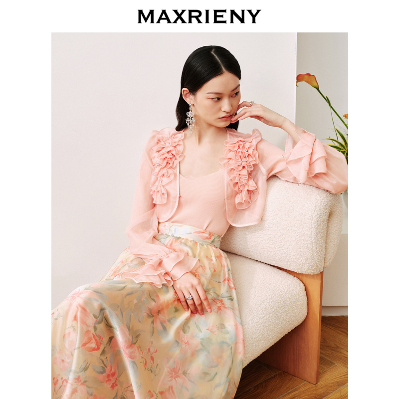 【蜜思仝】MAXRIENY【商场同款】新款显瘦针织衫