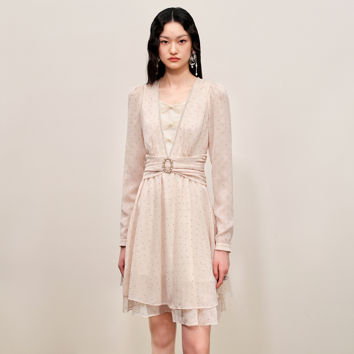 【老板娘夏天】MAXRIENY浪漫连衣裙秋季甜美仙女裙子修身显瘦