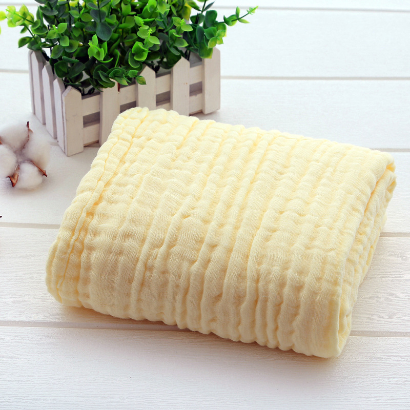 婴儿浴巾六层毛巾吸水洗澡巾男女宝宝柔软舒适裹身包巾