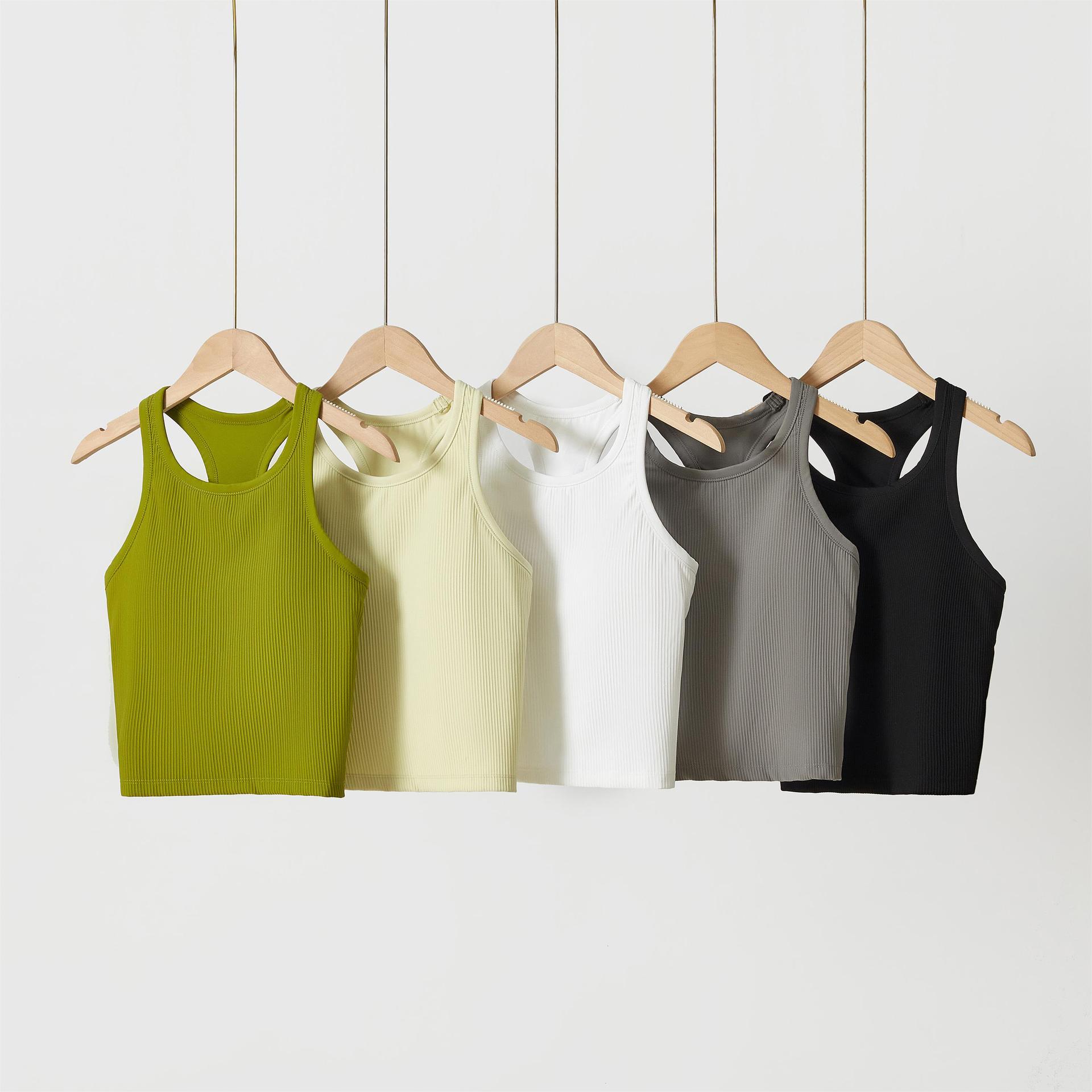 裸感运动内衣女夏天防震跑步健身服文胸新款美背跑步瑜伽服背心