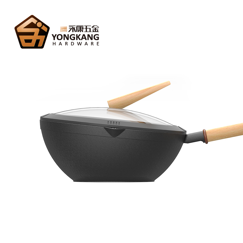 Taste plus/悦味铁锅高低边轻量化炒菜家用无涂层健康燃气灶健康