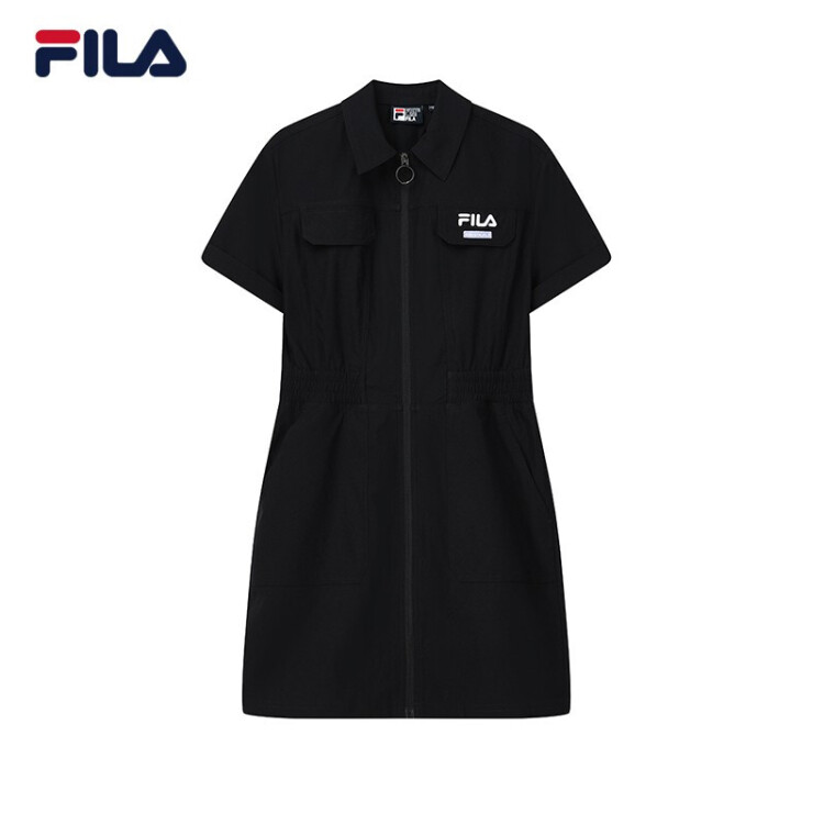 Fila/斐乐女子连衣裙休闲运动梭织百搭潮流女装裙子F11W329323A