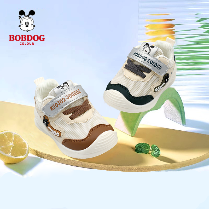 巴布豆【春季单鞋】春季新款男女宝儿童休闲软底防滑学步机能鞋4021