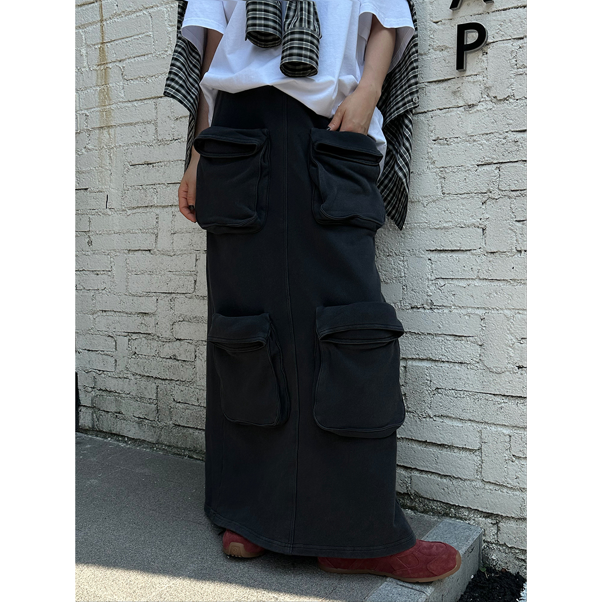 SOLSOL买手店MANZANILLA设计师品牌24秋冬多口袋卫裙MQ24010005