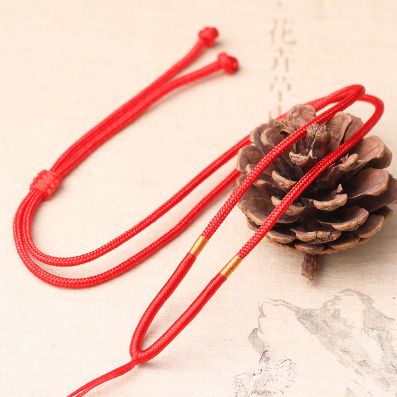 简约吊坠挂绳男女款手工项链绳绑平安扣无事牌玉石常用绳