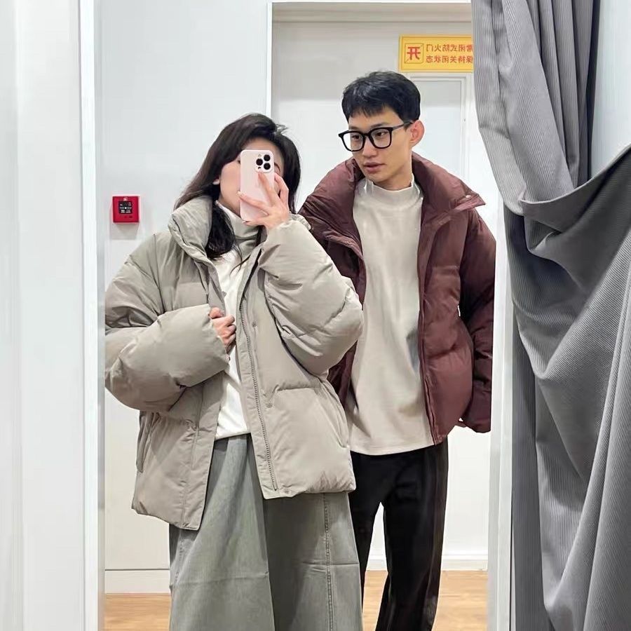 试衣间男女装情侣款立领棉服厚外套夹层蓬松棉衣面包服冬季462851