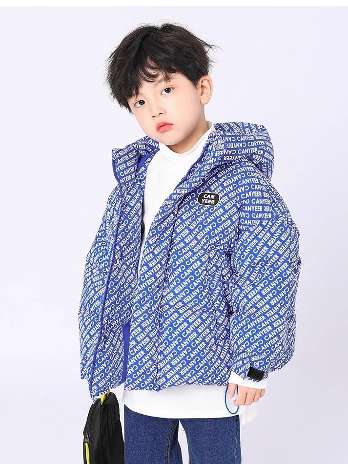 儿童装羽绒服短款加厚男童羽绒服小中大童冬季外套2023新款韩系