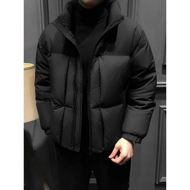 冬季90鸭绒加厚男士羽绒服秋冬2023新款立领爆款外套高端商务男装