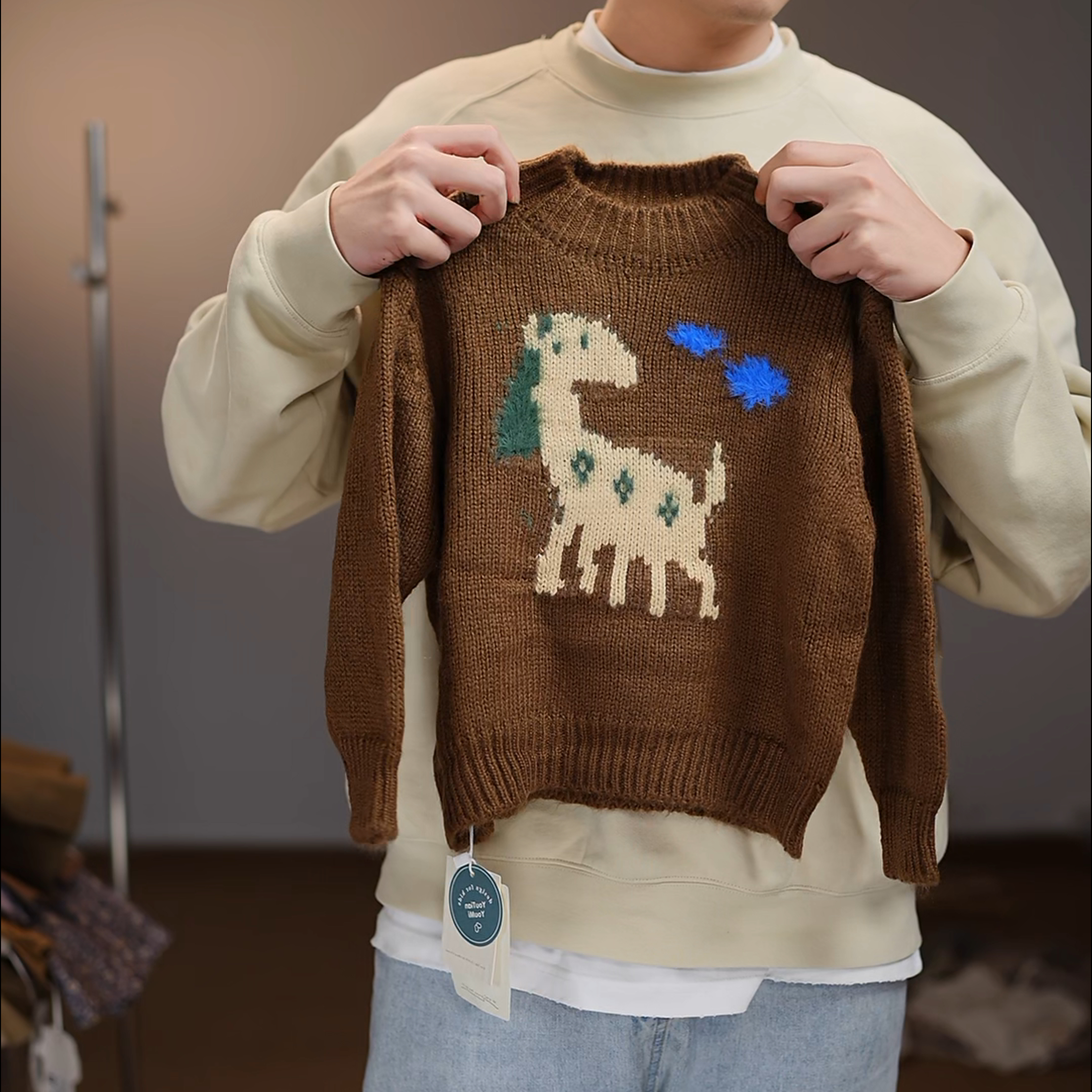 24021【有田有米】韩版儿童马儿毛衣  Keke