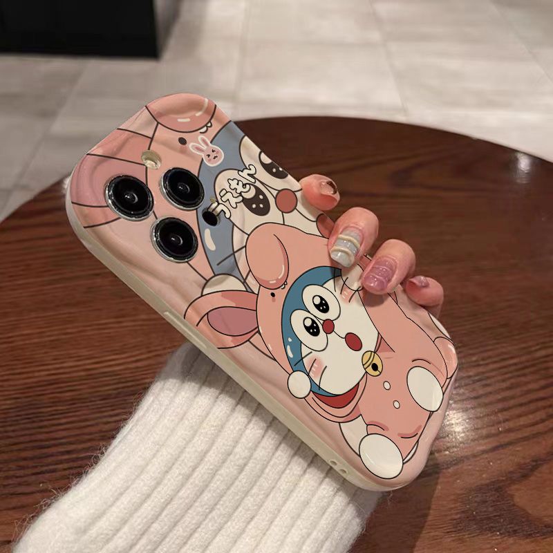 苹果oppo小米vivo华为哆啦A梦iPhone15手机壳14promax/13全包软套