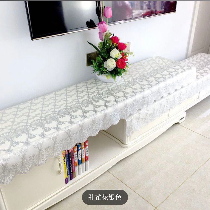 烫金电视柜台布PVC材质防水防滑防烫免洗鞋柜床头柜台布餐桌布