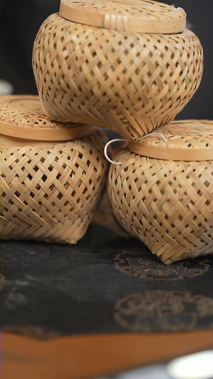 【闪购商品】紫砂茶案竹篓（3个）