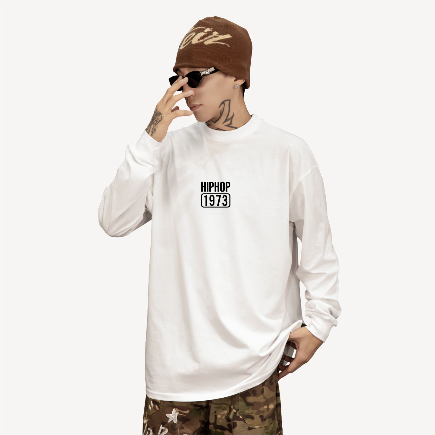 KeepingGear|HipHop1973短袖长袖黑嘻哈白街舞popping领口locking