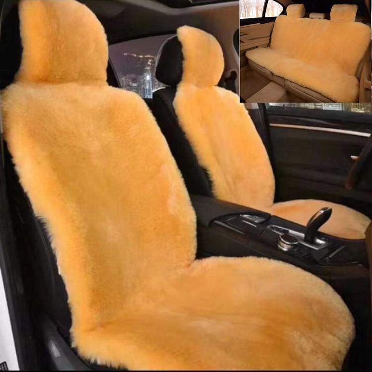 羊剪绒短毛汽车坐垫冬季保暖纯羊毛车座垫羊皮毛一体坐垫