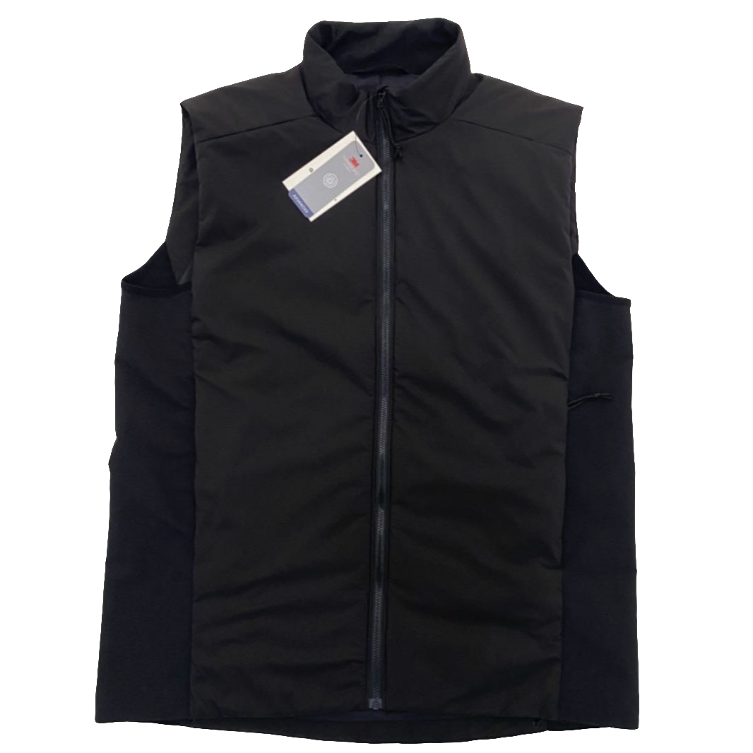 秋冬季潮牌男士时尚休闲保暖马甲夹立领坎肩3M棉马夹背心外套