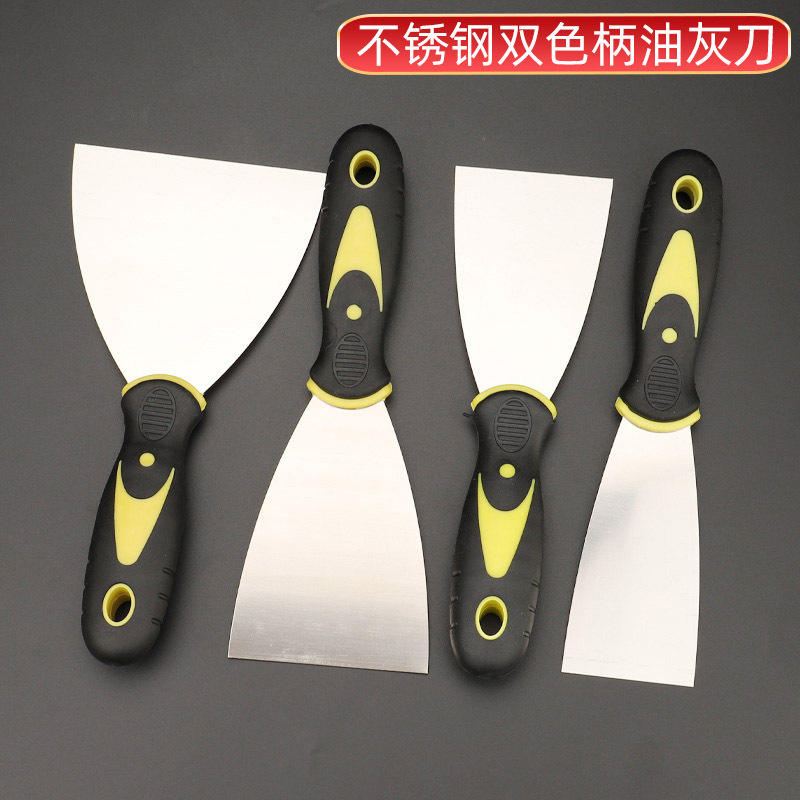 不锈钢油灰刀刮腻子铲刀墙面加厚批灰工具