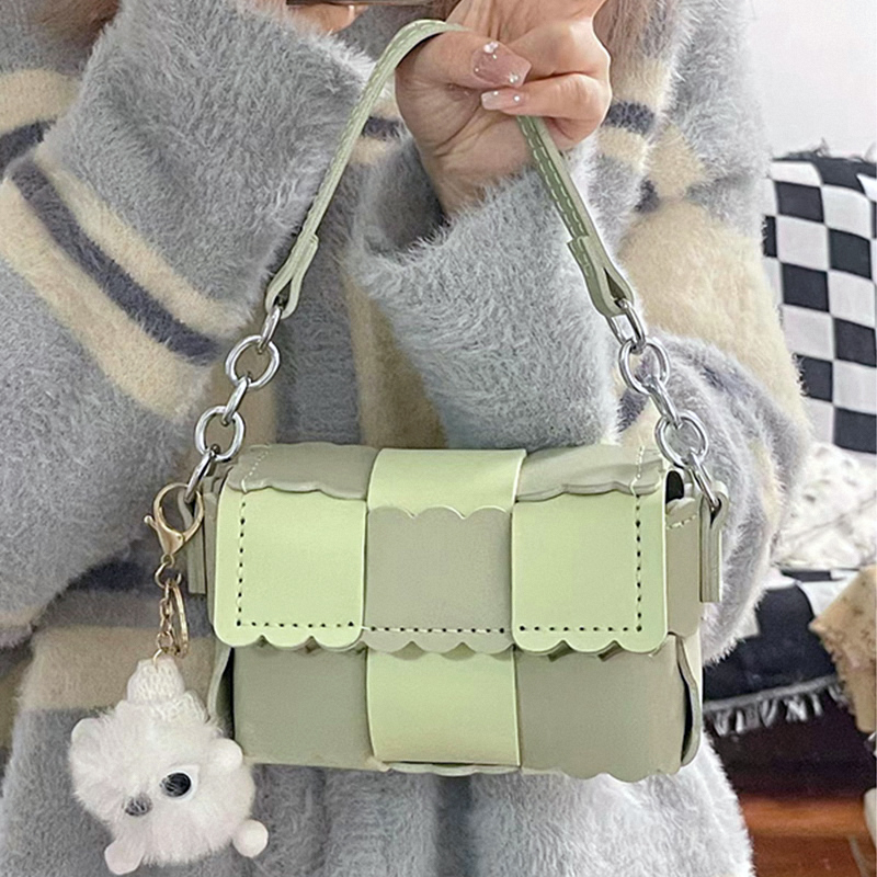 牛油果饼干包包diy手工自制编织材料包送女友中秋礼物手缝斜挎包