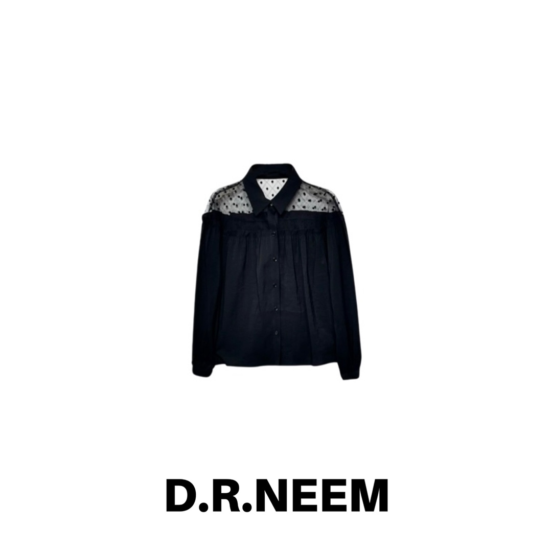 DRN 茶歇镂空衬衫  