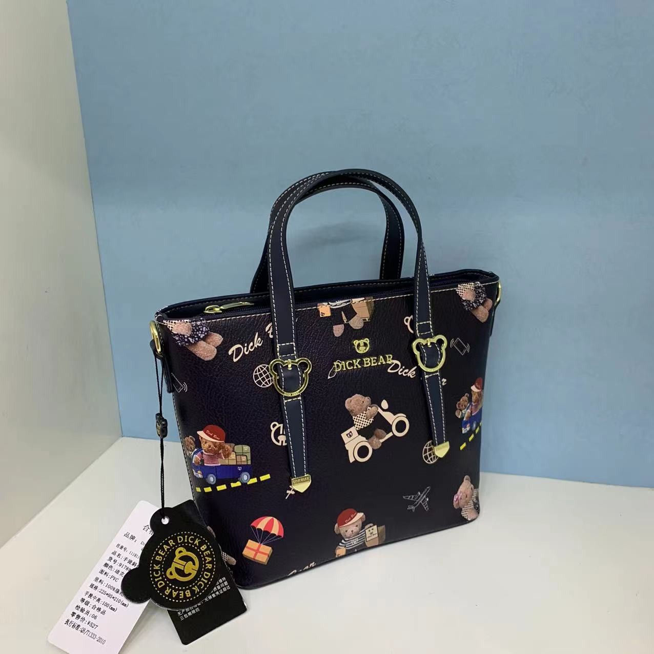 DICK BEAR/迪克熊9178新款菜篮子手提斜挎包