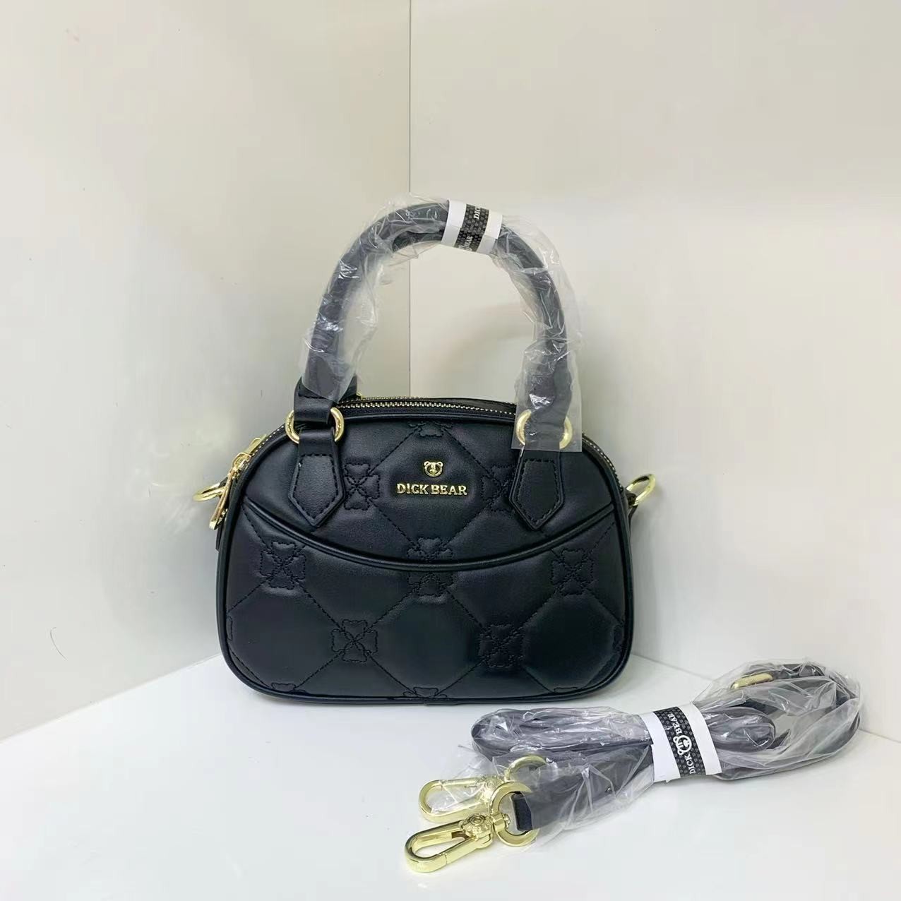 DICK BEAR/迪克熊9301新款时尚手提双层斜挎包女士单肩百搭肩包