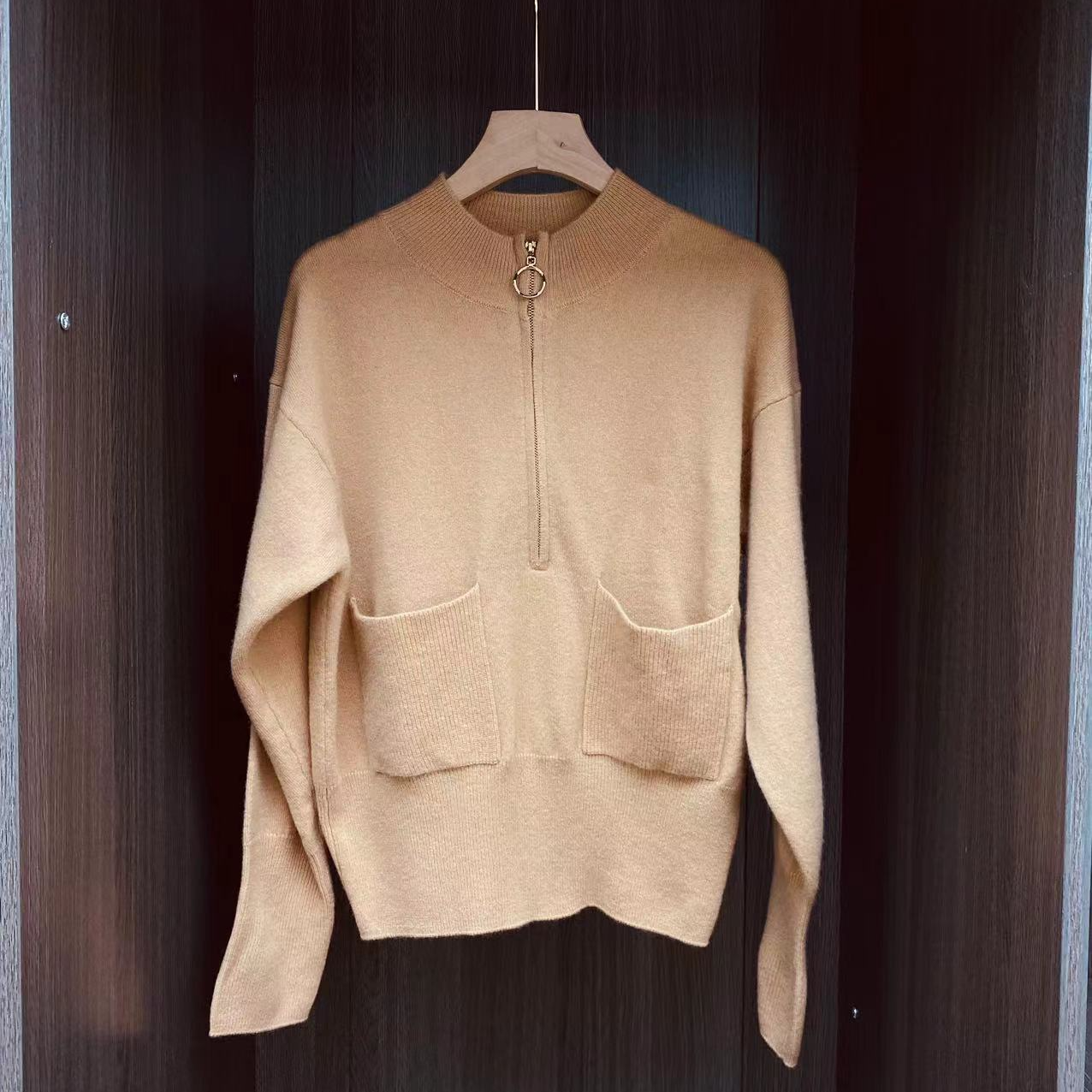 冬季新款百搭套头秋冬时尚半高领针织简约舒适通勤