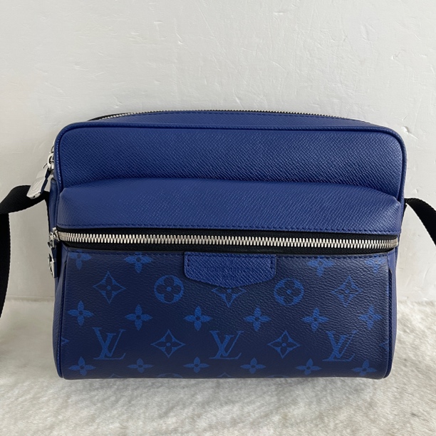 99新 LouisVuitton/路易威登 5444/5296时尚经典蓝老花相机包