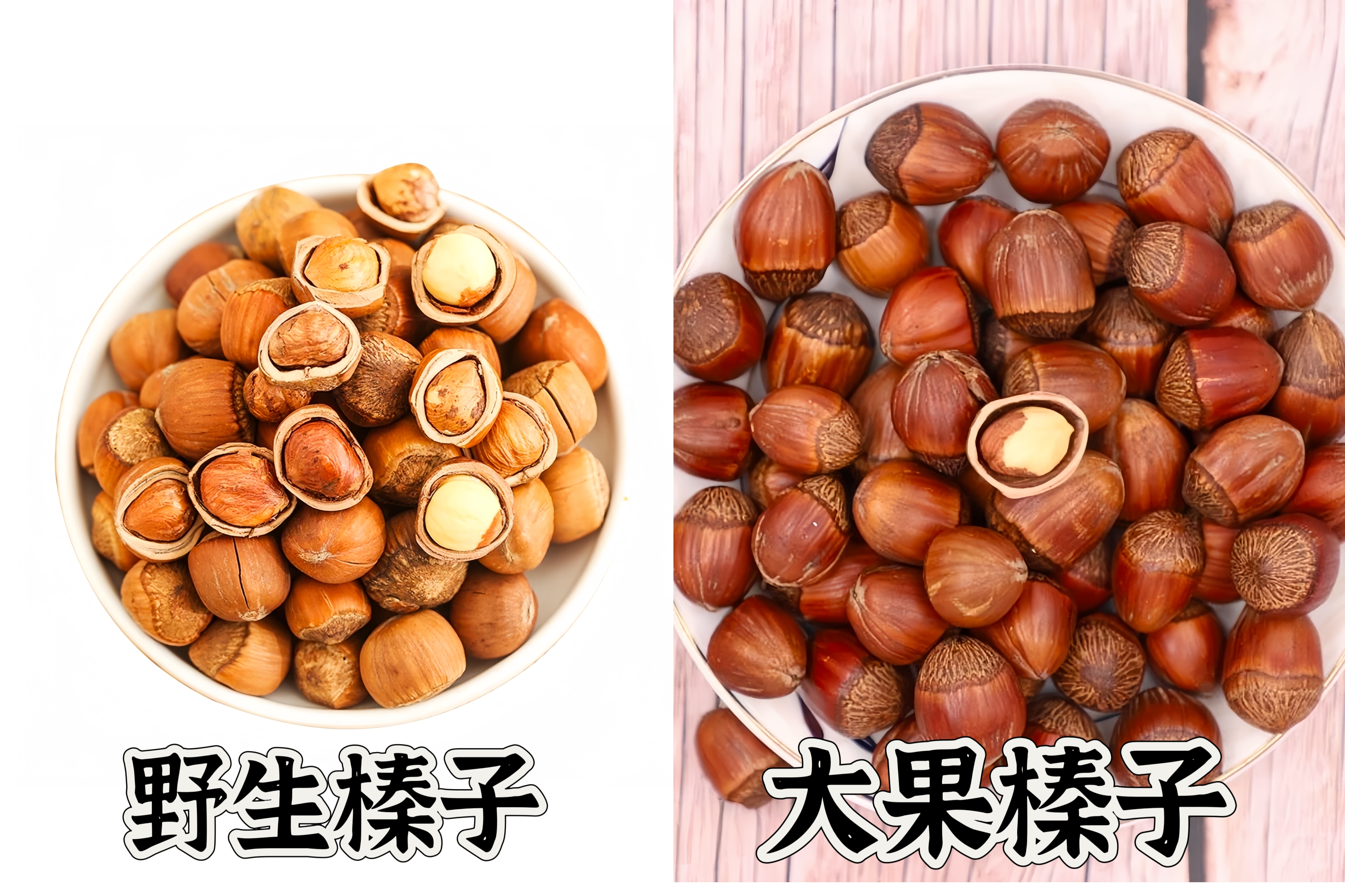 2025年新货  野生榛子2斤 大果榛子2斤（共4斤）带夹子
