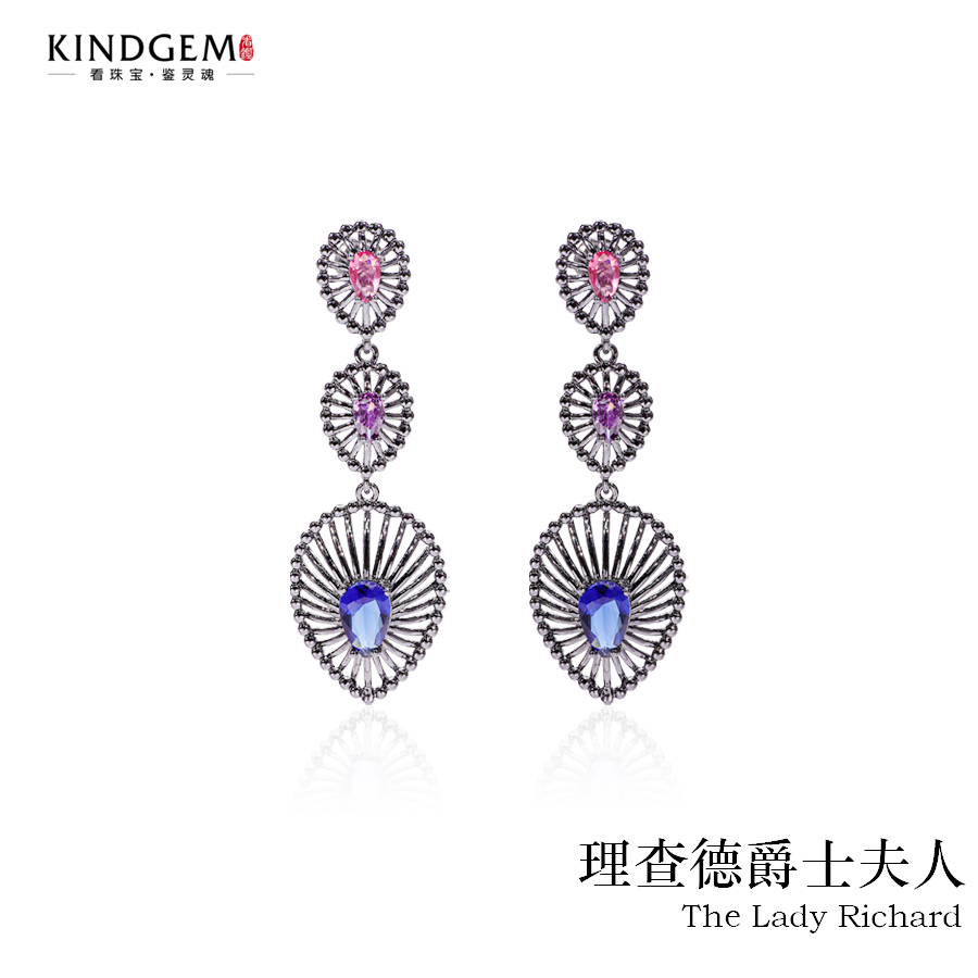 KindGem 理查德爵士夫人设计师款耳环 BC30XXDC-13823