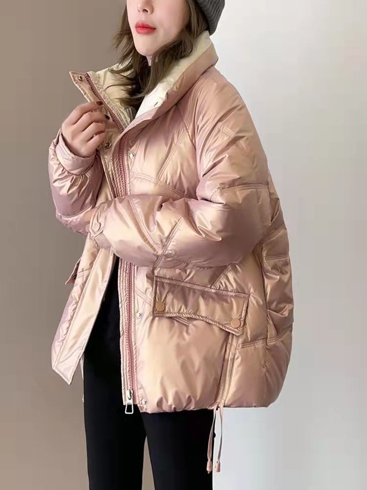 新款免洗可擦羽绒棉服女款2023冬季小个子羽绒棉服衣厚羽绒棉服A