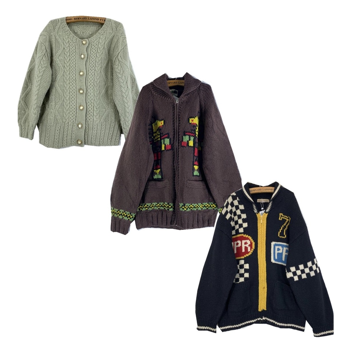 日系欧美古着复古宽松风文艺气质秋冬款毛衣羊毛背心开衫